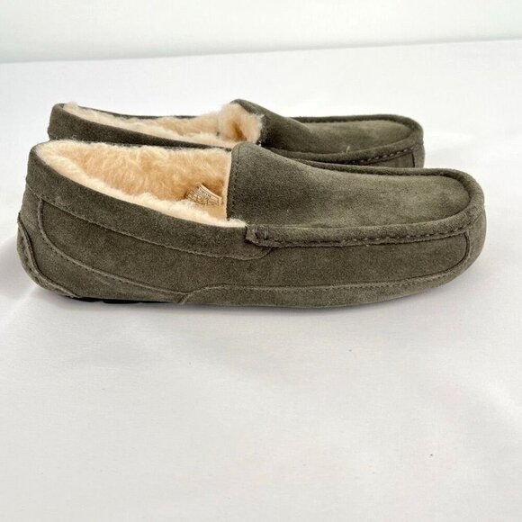 UGG Men's Ascot Slippers Charcoal Size 8 Slip On Casual Comfort - Picture 2 of 12